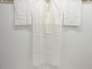 紗透かし織　波に草葉模様長襦袢